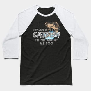 Catfish Fisherman Catfishing Baseball T-Shirt